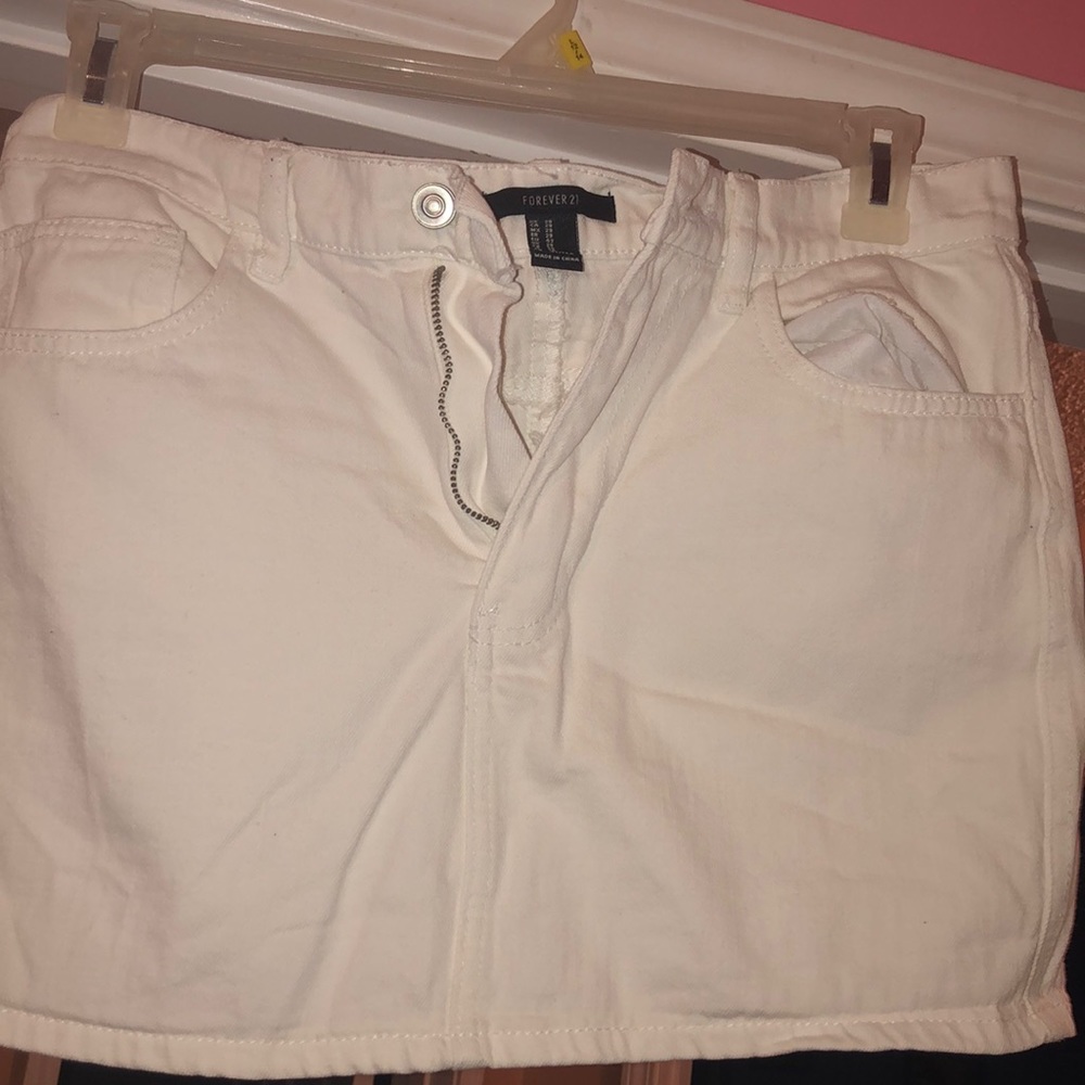 White Forever 21 skirt